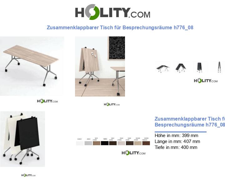 Zusammenklappbarer Tisch für Besprechungsräume h776_08