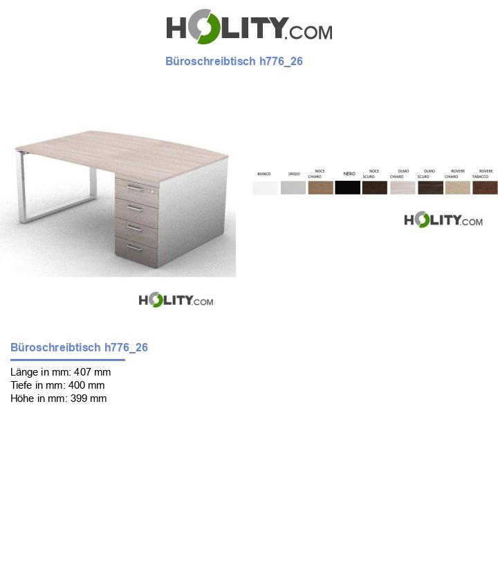Büroschreibtisch h776_26