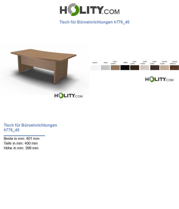 Tisch für Büroeinrichtungen h776_40