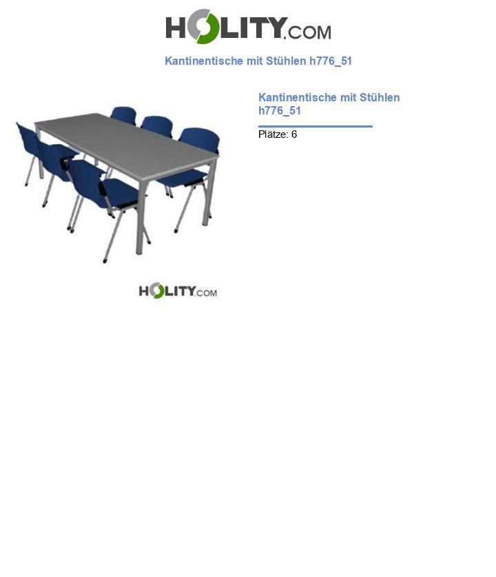Kantinentische mit Stühlen h776_51