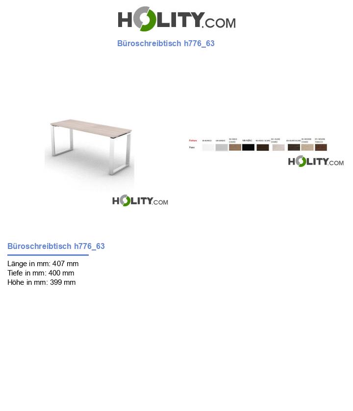 Büroschreibtisch h776_63