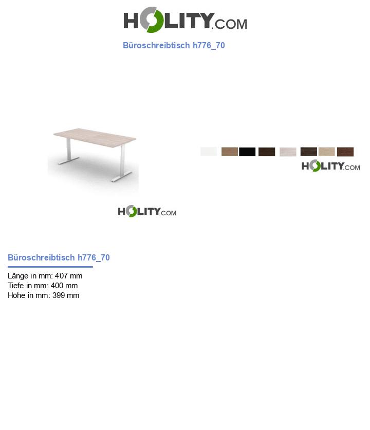 Büroschreibtisch h776_70