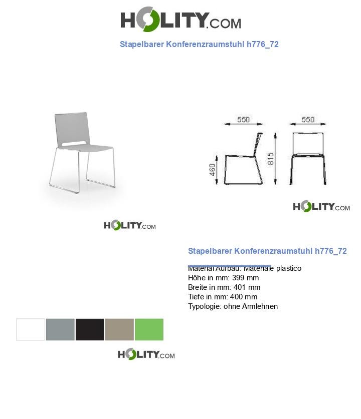 Stapelbarer Konferenzraumstuhl h776_72