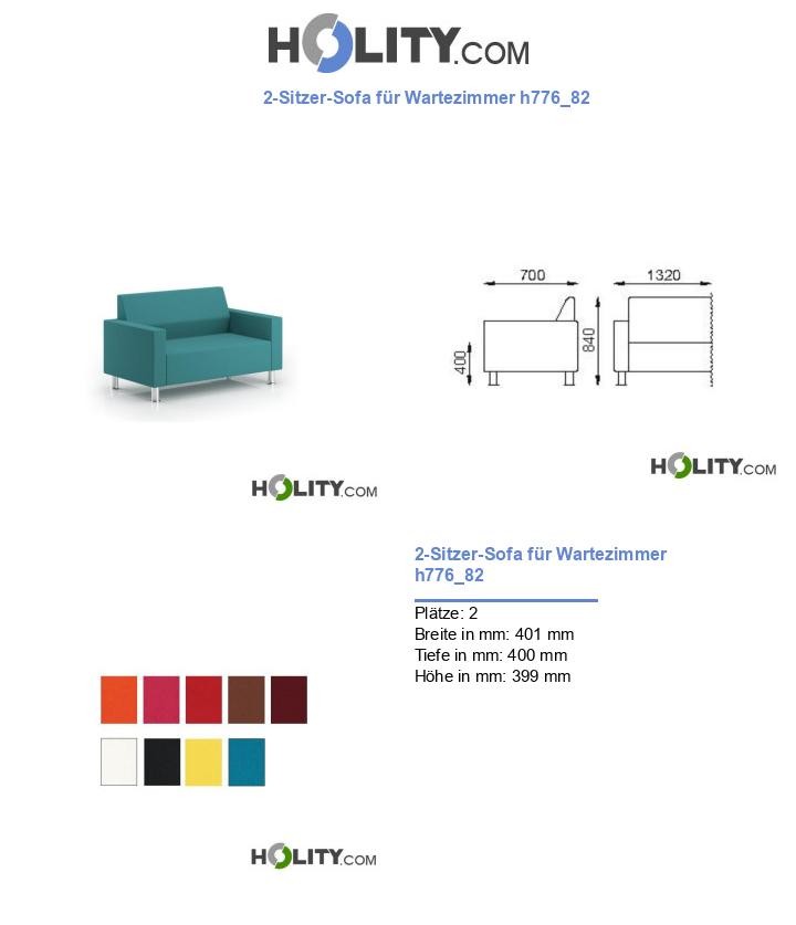 2-Sitzer-Sofa für Wartezimmer h776_82