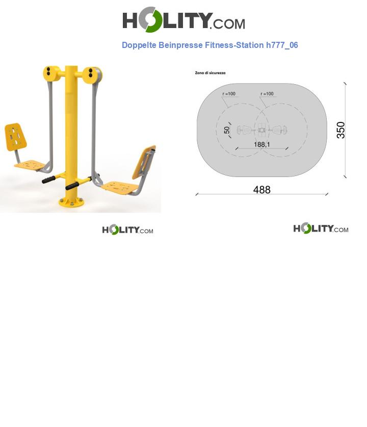 Doppelte Beinpresse Fitness-Station h777_06