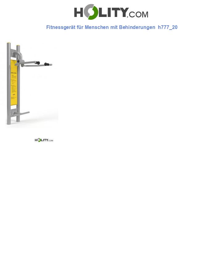 Fitnessgerät für Menschen mit Behinderungen  h777_20