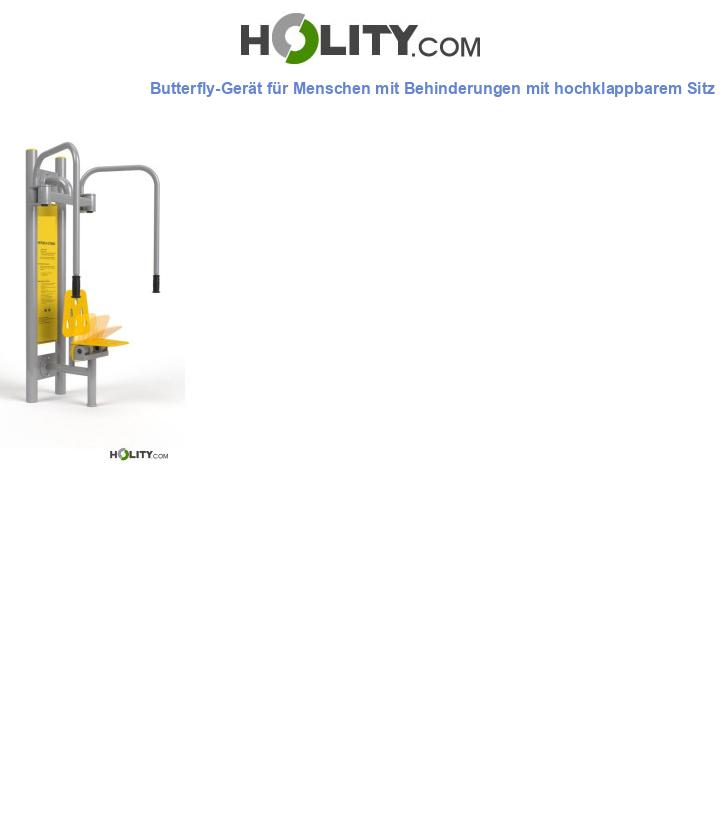 Butterfly-Gerät für Menschen mit Behinderungen mit hochklappbarem Sitz h777_23