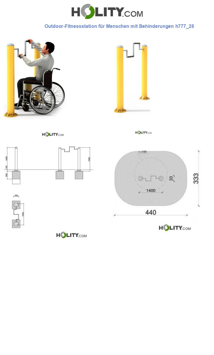 Outdoor-Fitnessstation für Menschen mit Behinderungen h777_28
