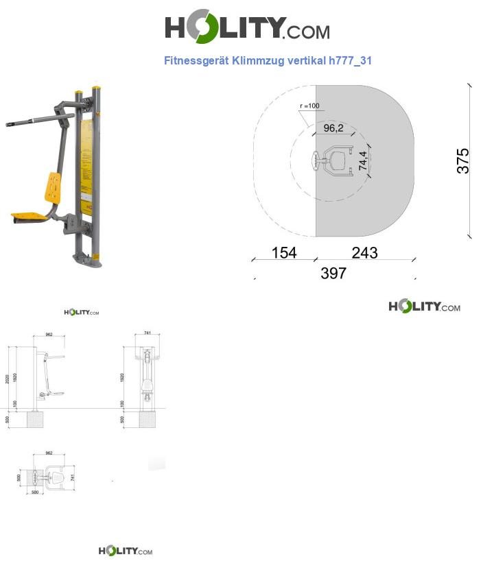 Fitnessgerät Klimmzug vertikal h777_31