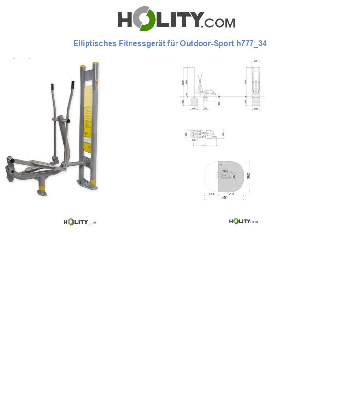 Elliptisches Fitnessgerät für Outdoor-Sport h777_34