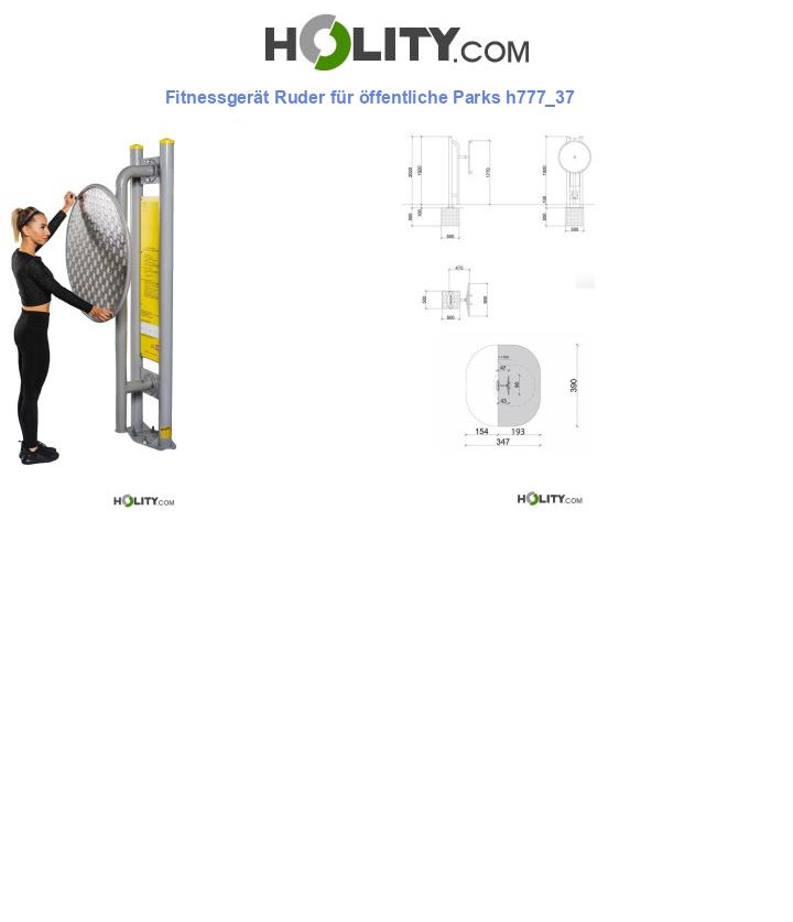 Fitnessgerät Ruder für öffentliche Parks h777_37