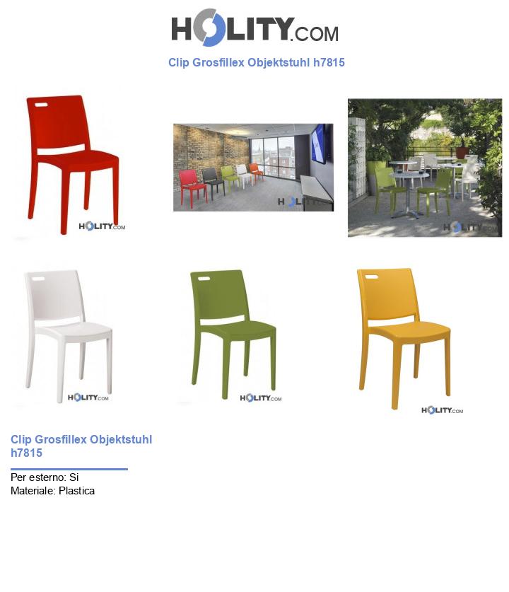 Clip Grosfillex Objektstuhl h7815