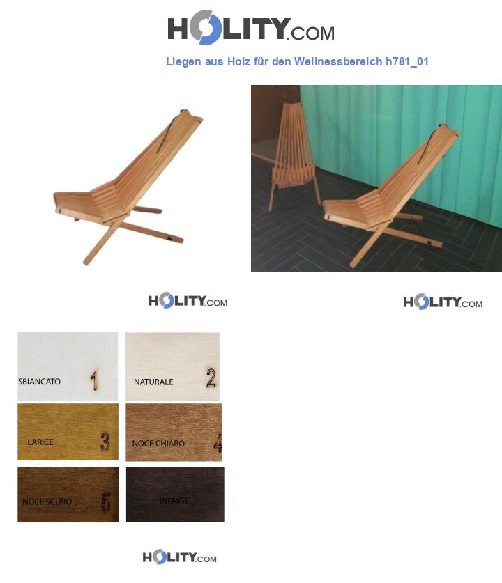 Liegen aus Holz für den Wellnessbereich h781_01