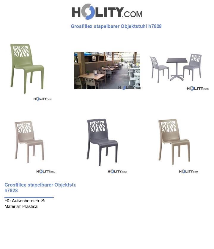 Grosfillex stapelbarer Objektstuhl h7828