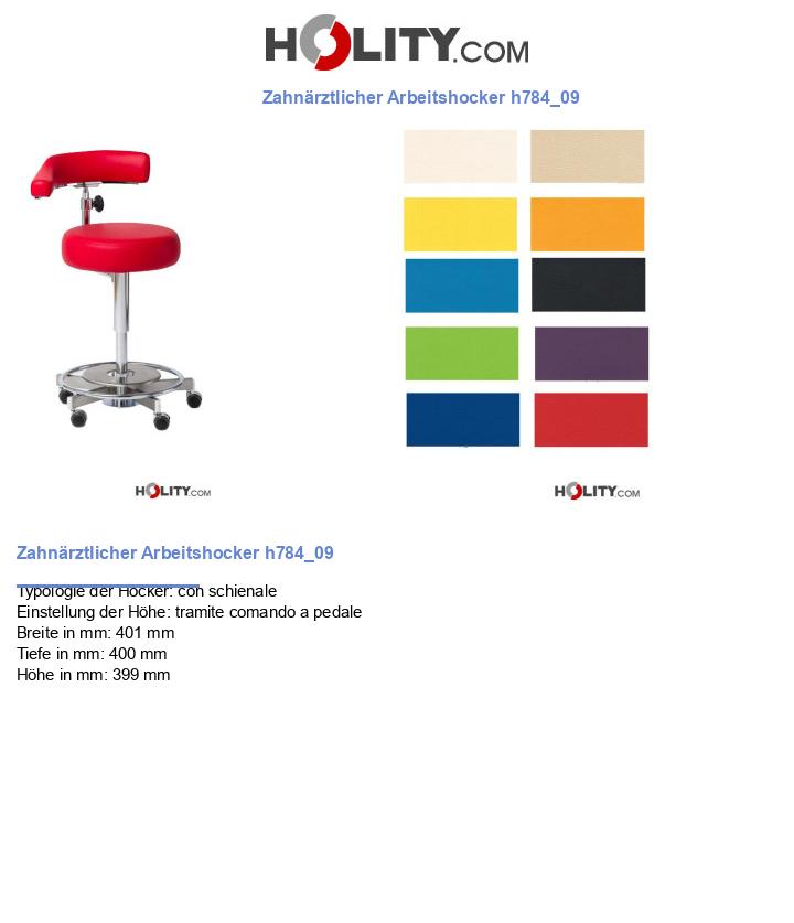 Zahnärztlicher Arbeitshocker h784_09