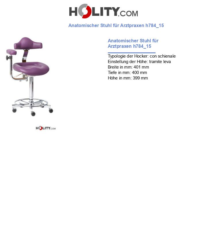 Anatomischer Stuhl für Arztpraxen h784_15