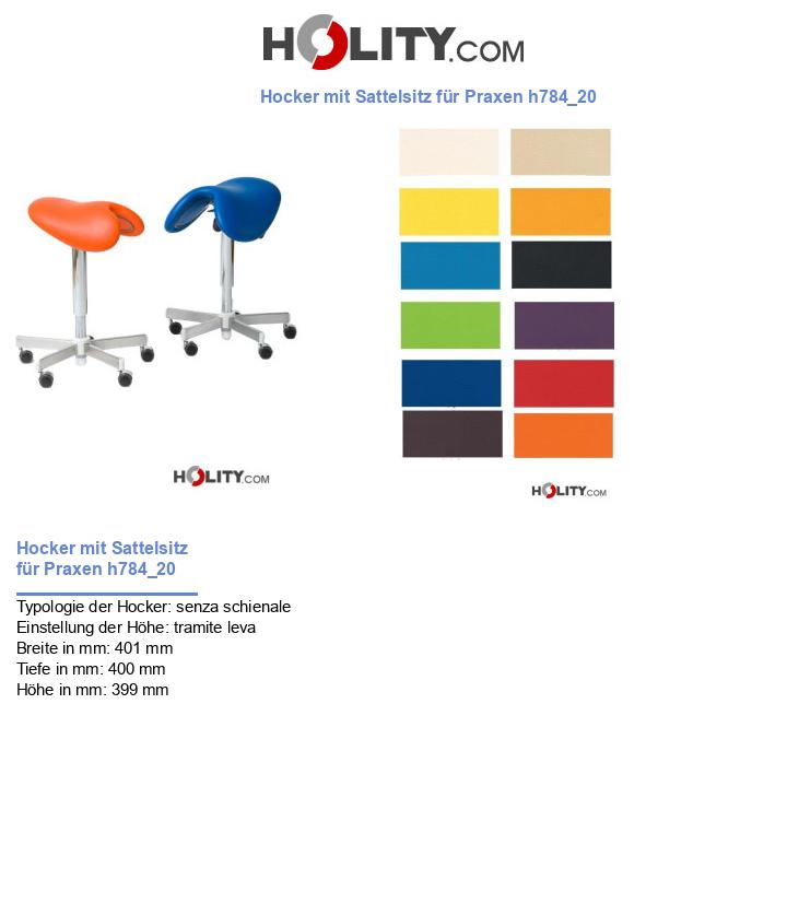 Hocker mit Sattelsitz für Praxen h784_20