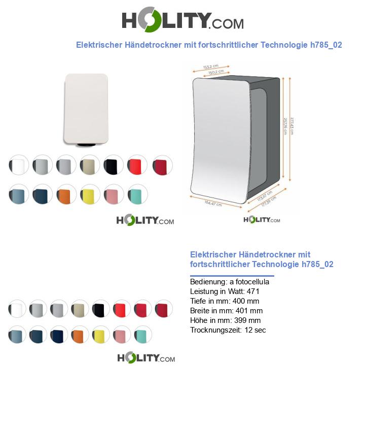 Elektrischer Händetrockner mit fortschrittlicher Technologie h785_02