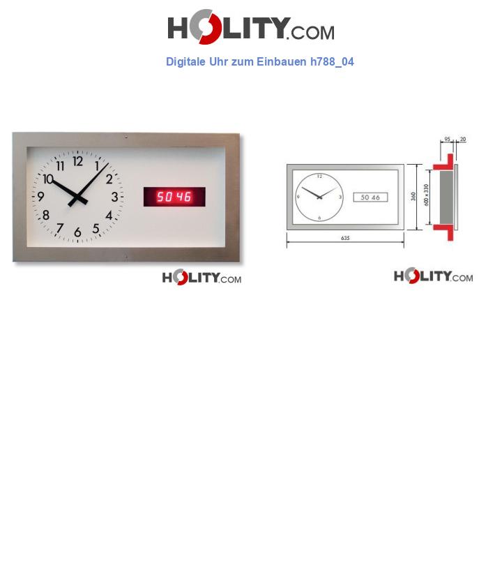 Digitale Uhr zum Einbauen h788_04