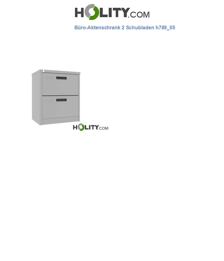 Büro-Aktenschrank 2 Schubladen h789_05