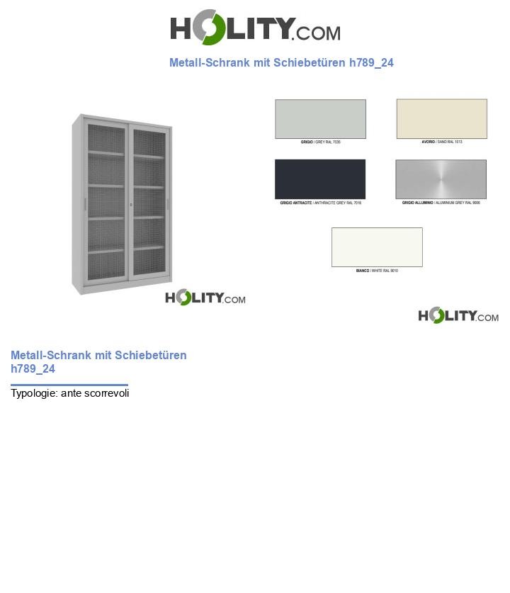 Metall-Schrank mit Schiebetüren h789_24