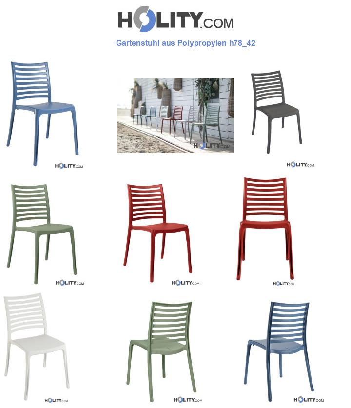 Gartenstuhl aus Polypropylen h78_42