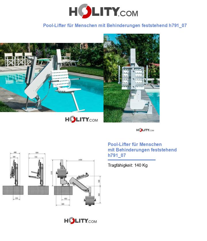 Pool-Lifter für Menschen mit Behinderungen feststehend h791_07