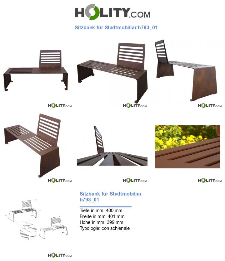 Sitzbank für Stadtmobiliar h793_01