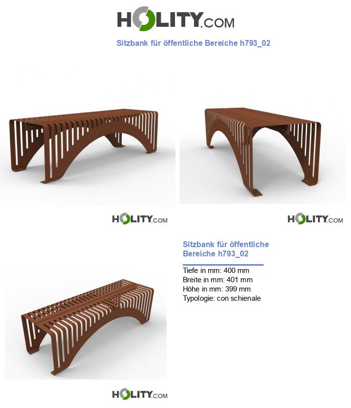 Sitzbank für öffentliche Bereiche h793_02