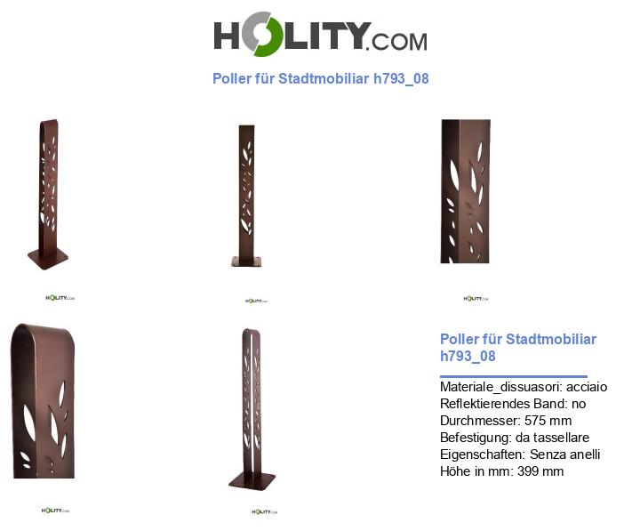 Poller für Stadtmobiliar h793_08