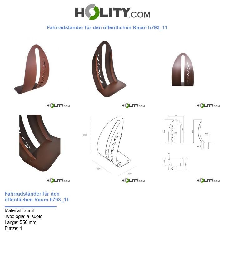 Fahrradständer für den öffentlichen Raum h793_11
