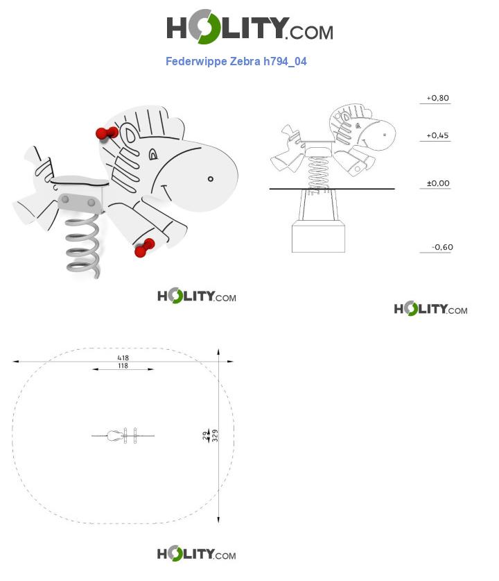 Federwippe Zebra h794_04