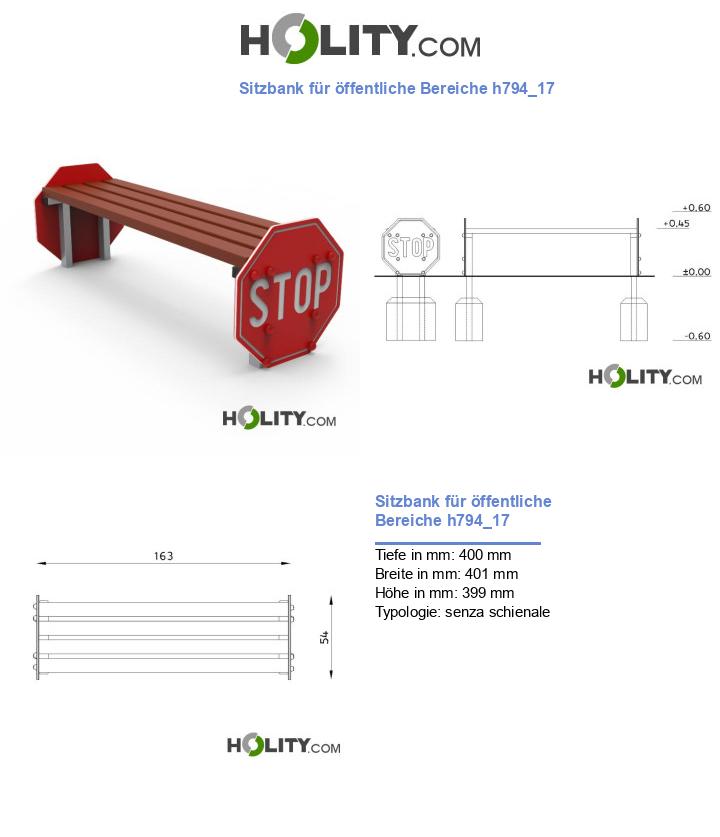 Sitzbank für öffentliche Bereiche h794_17