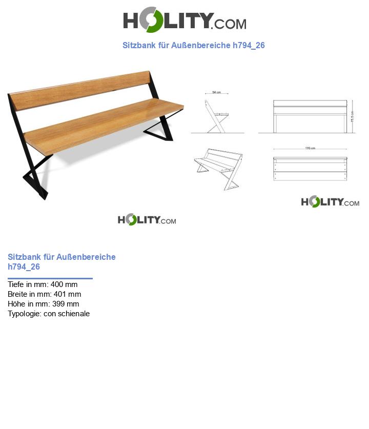 Sitzbank für Außenbereiche h794_26