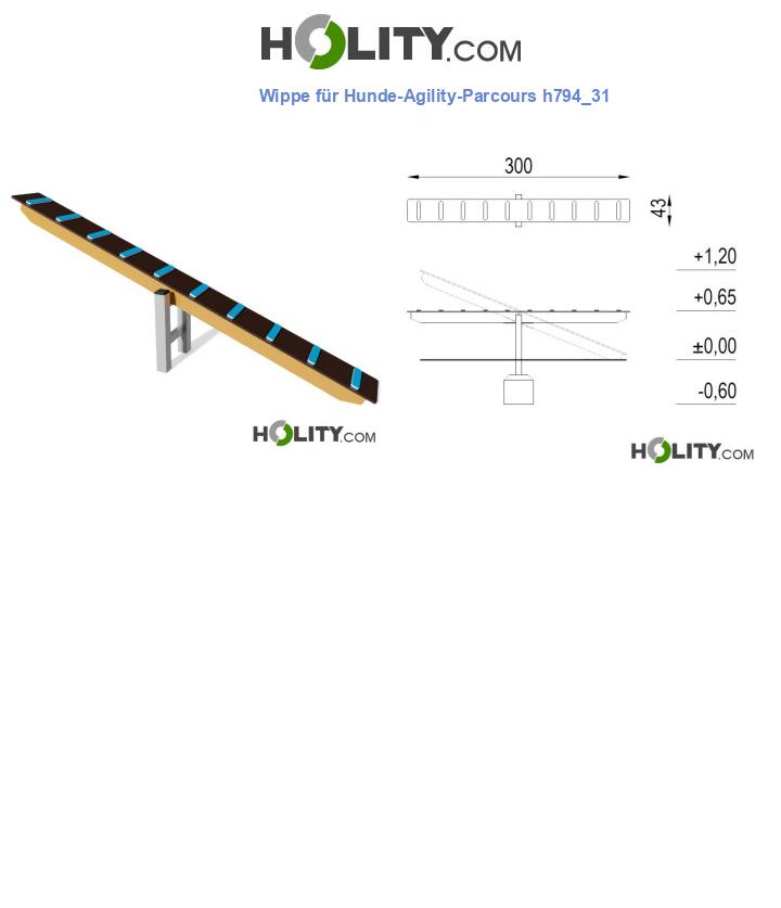 Wippe für Hunde-Agility-Parcours h794_31