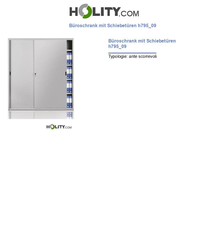 Büroschrank mit Schiebetüren h795_09