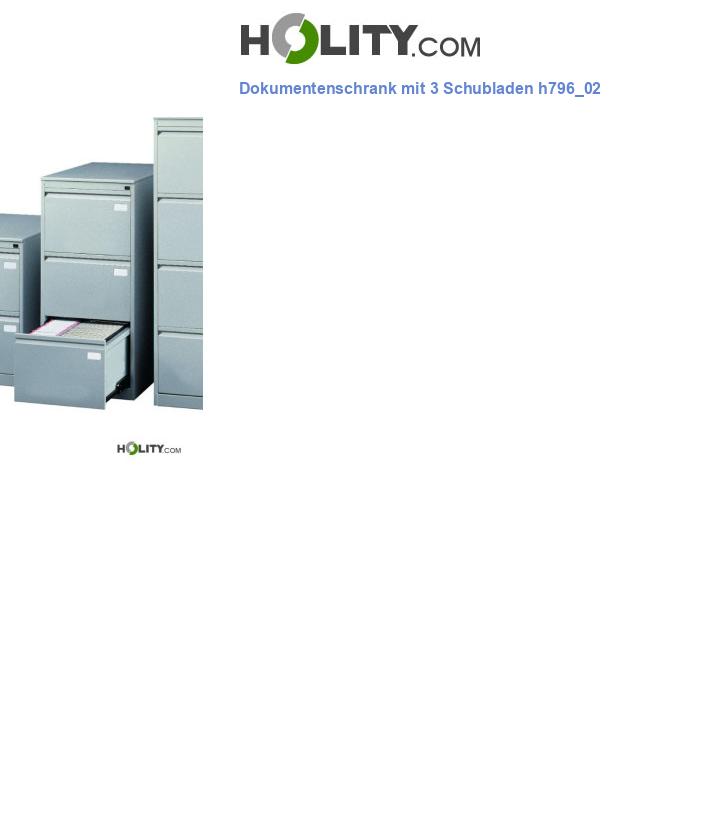 Dokumentenschrank mit 3 Schubladen h796_02
