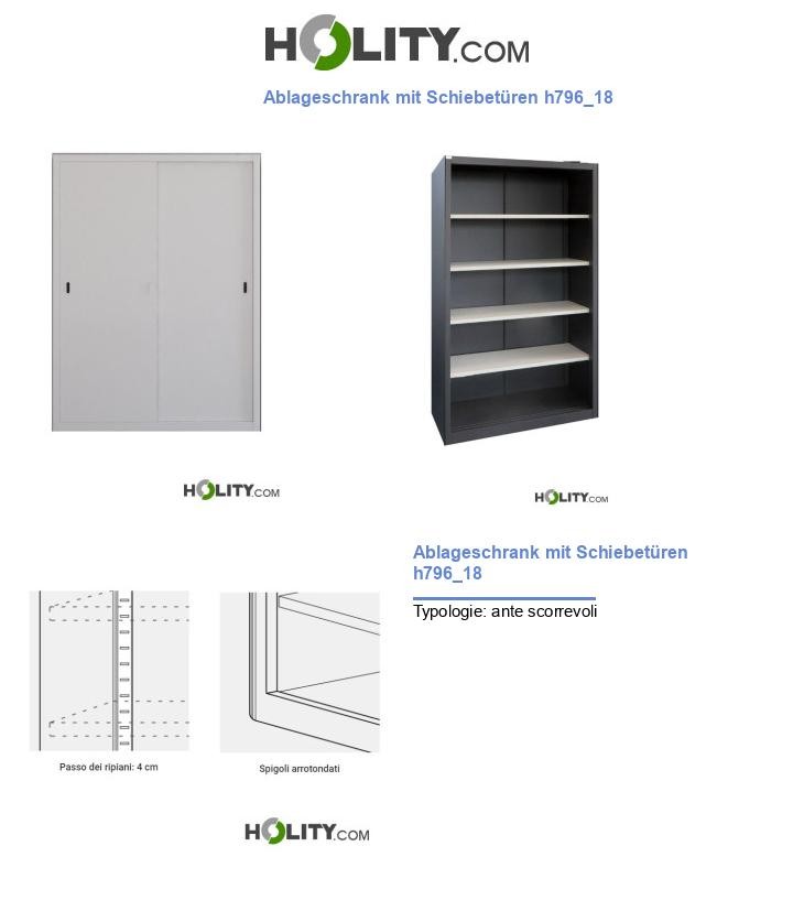 Ablageschrank mit Schiebetüren h796_18