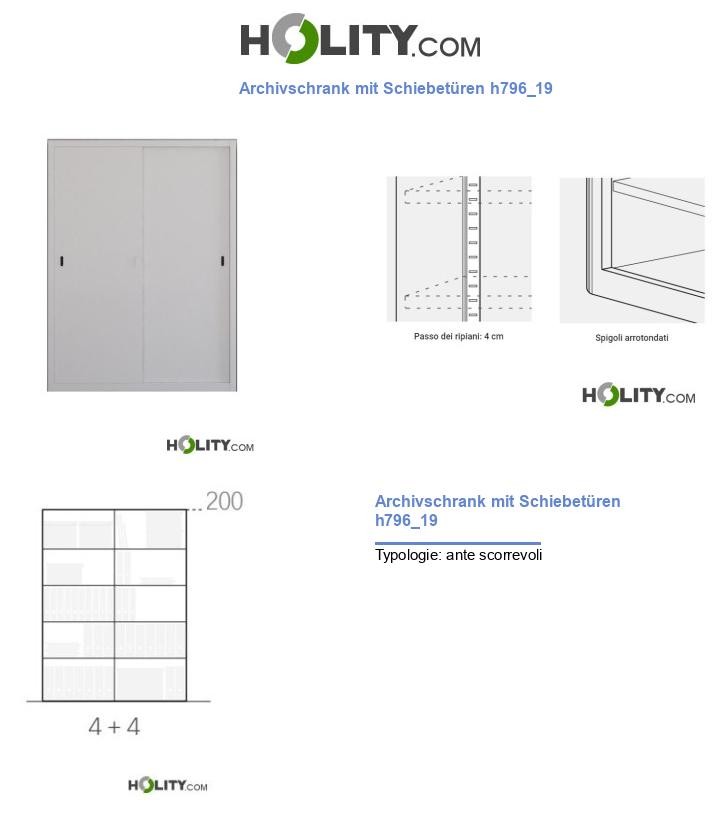 Archivschrank mit Schiebetüren h796_19