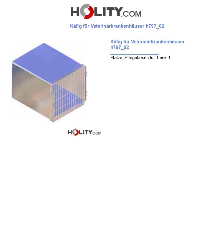 Käfig für Veterinärkrankenhäuser h797_02