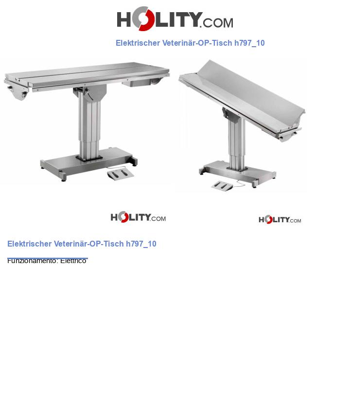 Elektrischer Veterinär-OP-Tisch h797_10