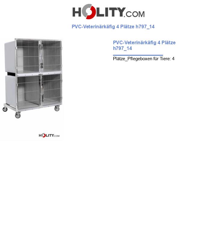 PVC-Veterinärkäfig 4 Plätze h797_14