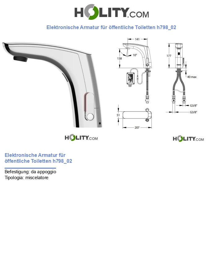 Elektronische Armatur für öffentliche Toiletten h798_02