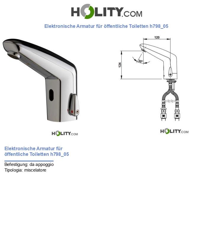 Elektronische Armatur für öffentliche Toiletten h798_05