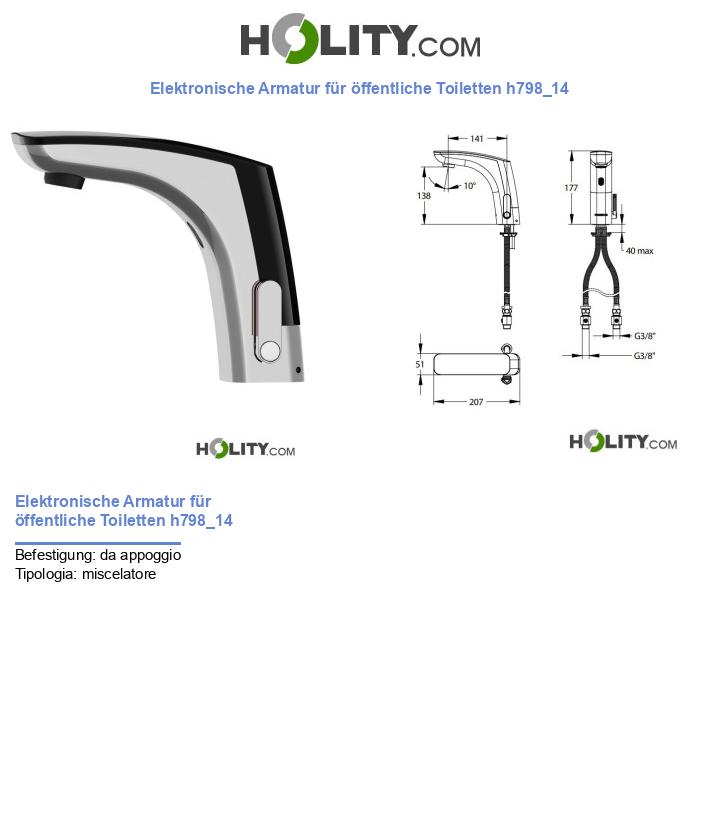 Elektronische Armatur für öffentliche Toiletten h798_14