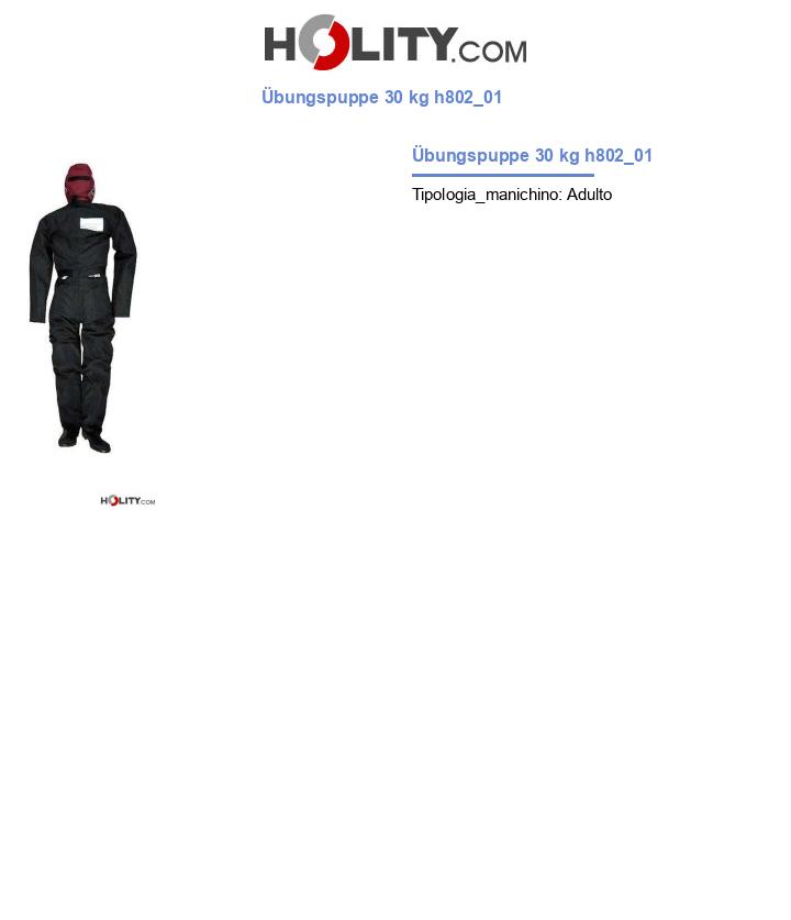 Übungspuppe 30 kg h802_01