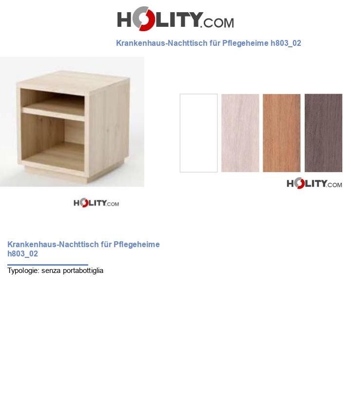 Krankenhaus-Nachttisch für Pflegeheime h803_02