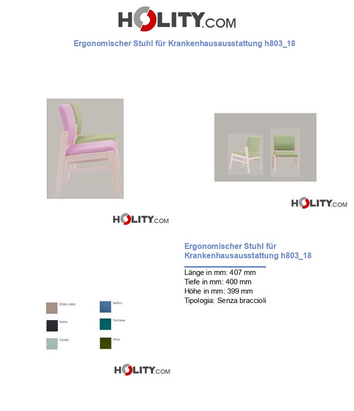 Ergonomischer Stuhl für Krankenhausausstattung h803_18