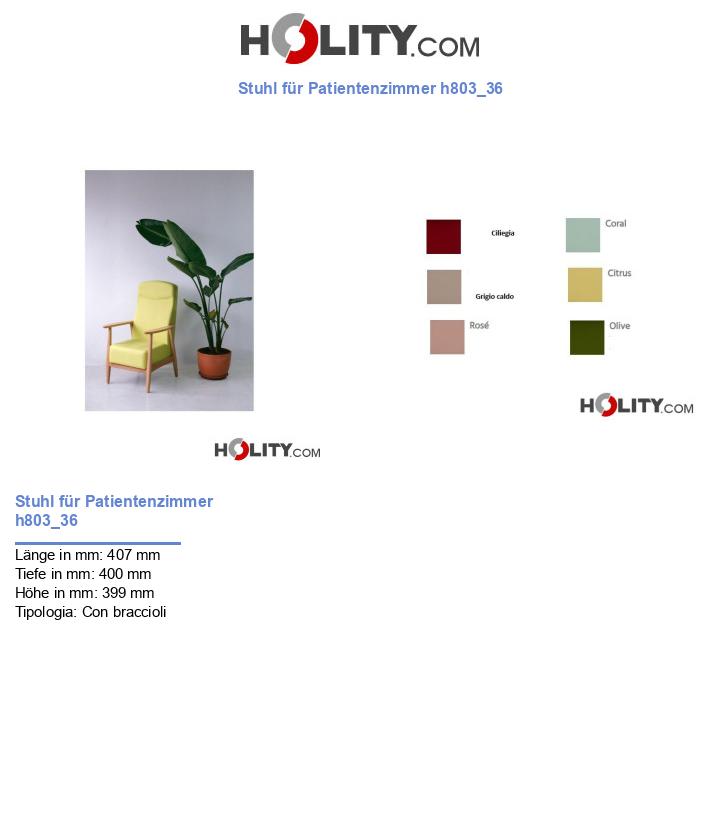 Stuhl für Patientenzimmer h803_36