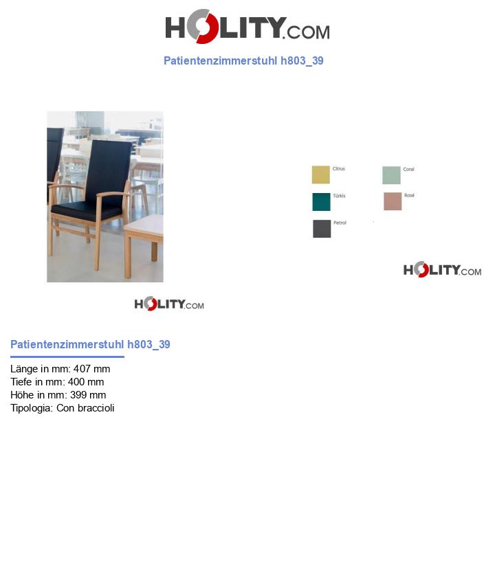 Patientenzimmerstuhl h803_39